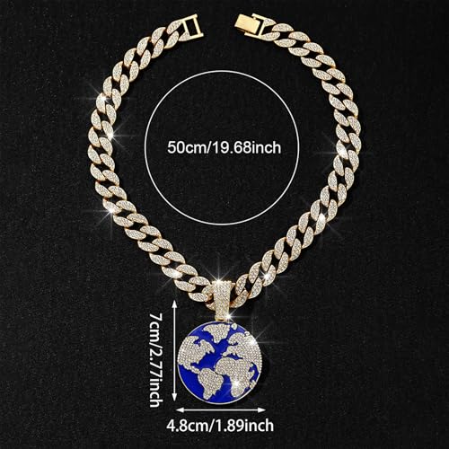 Miami Cuban Chain Ice Tiger Head Miami Cuban Link Chain Necklace - Gold/Silver Plated Cubic Zirconia Hip-Hop Jewelry Gift For Men - Image 3
