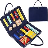 Entwickeln Sie die Intelligenz von Kindern und verbessern Sie die praktischen Fähigkeiten von Kindern: Das Montessori-Aktivitäts-Board für pädagogische Grundfertigkeiten ist ein Inspirationsboard für Kinder im Alter von 1 bis 5 Jahren. Es hilft, die Hand-Auge-Koordination, die kognitiven Fähigkeiten sowie die Feinmotorik und das Selbstbewusstsein von Kindern zu verbessern Dressing Fähigkeiten, Voll trainieren Sie die Operation und Kreativität des Kindes.