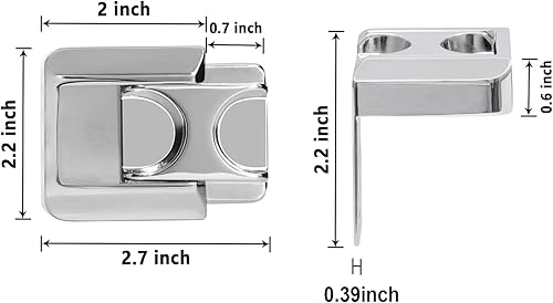 Miniatura 6 de CZU Cerradura de puerta para el hogar, seguridad mejorada a prueba de niños (2 unidades), cerradura de puerta de protección adicional para puerta