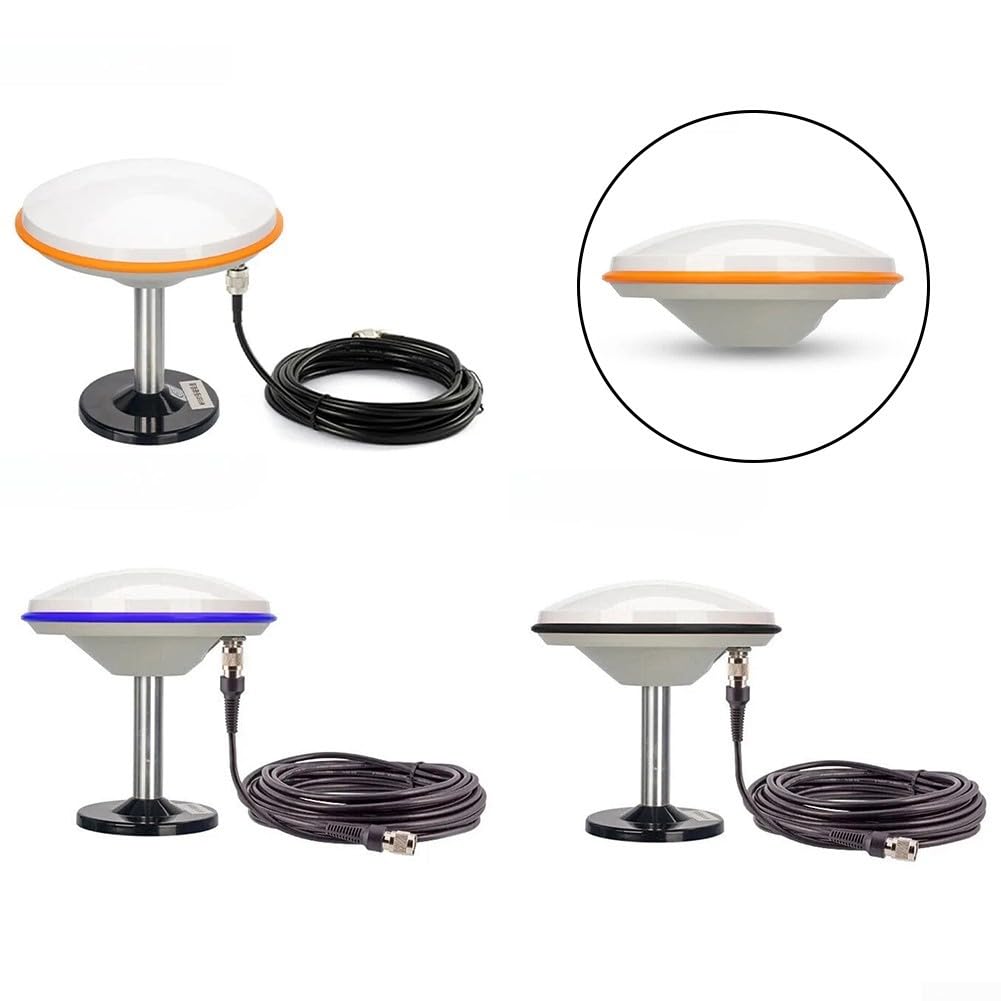 Antenna GPS GNSS ad alto guadagno L1/L2/L5 per rilevamento - Ricevitore multi-banda impermeabile IP68 con base magnetica - Strumento di mappatura agricola 150mm (antenna con base)