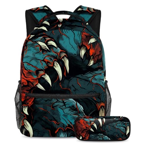 Sac à dos Pop Art Monster Claw 62 trousse pour enfant ado sac à livres voyage