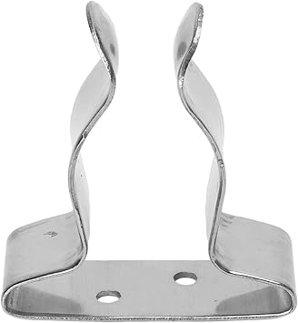 Marine Boat Hook Holder Clips Stainless Steel Tool Spring Terry Clips Spring Clips Tool Clips Spring Clamp Holder Bracket Clip Versatile Hook for Boat RV Home Silver