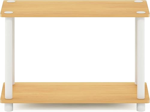 Miniatura 63 de Furinno Camnus Modern Living - Mesa auxiliar de 2 niveles, americano, 15.9 x 15.75 x 18 pulgadas Americano,gris roble francés,Nuez Columbia,Walnut