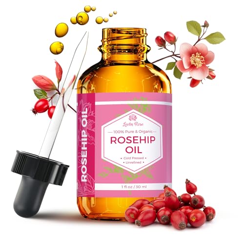 Leven Rose Rosehip Seed Oil, 100% Pure Unrefined Cold Pressed Ant...