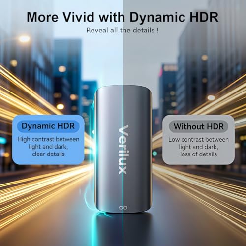Image of Verilux Type C to HDMI Adapter, 4K@60Hz USB C Female to HDMI Female Adapter with HDR, Plug & Play Video for RayNeo, XREA-L Air, Rokid Air, Thunderbird AR, Switch Base, Steam Deck Base, PS4, PS5