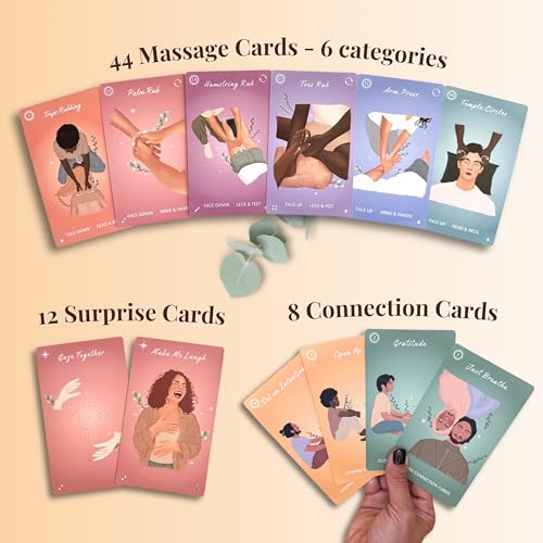Solalma Massage Game for Couples with Fun Surprise Cards | Intimacy Card Game for Mindful Date Night Ideas to Reconnect with Spouse | Couples Massage at Home Kit | Anniversary & Wellness Gift by Solalma - Image 4