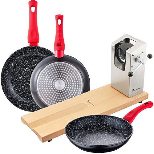 Pack Jamonero 62X19.5X3,3 Cm Bergner Colección Masterpro y un Set 3Pc Sarten (20+24+28)...