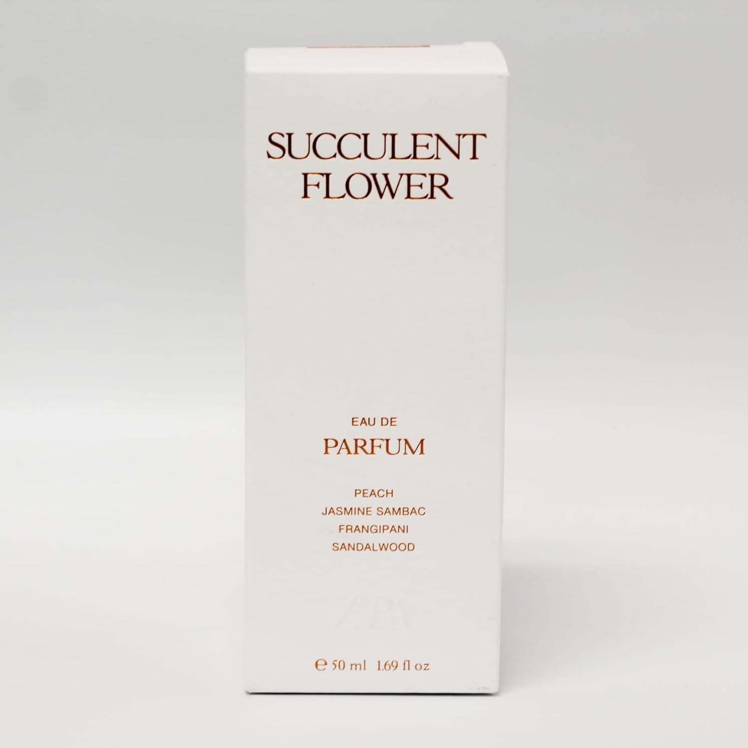 Zara Succulent Flower Perfume for Women Long Lasting Fruity Floral Fragrance with Peach Frangipani and Sandalwood Sensual Eau de Parfum 50ml (1.7 fl oz.)
