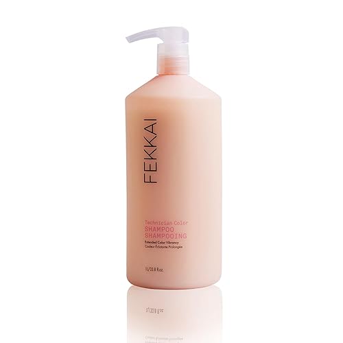 Fekkai Technician Color Shampoo - 1 Liter - Extends Vibrancy of Color-Treated Hair - Salon Grade, EWG Compliant, Vegan & Cruelty Free
