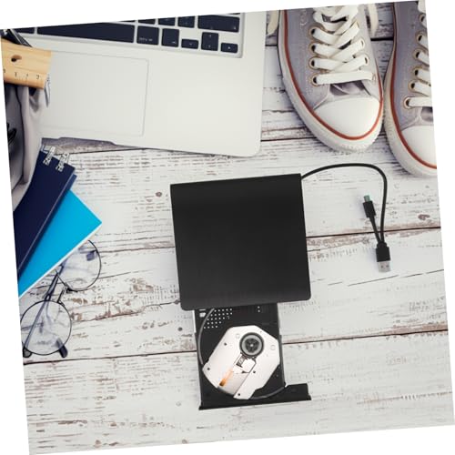 Lecteur CD DVD externe design compact et léger avec câble USB-C intégré - 4