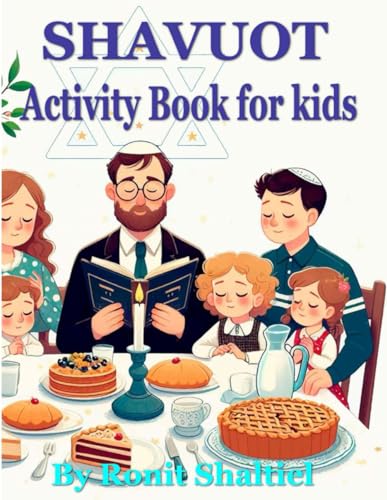 Shavuot Activity Book for kids: Coloring pages and hidden words game. (Jewish Holiday Activity books)