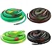 ZXZLDA 4 Pack Realistic Rubber Snake Set to Keep Birds Away-Plastic Forest Snakes Realistic Rubber Snake Assorted Colorful Fake Snake Keep Birds, Squirrels, Rats Away