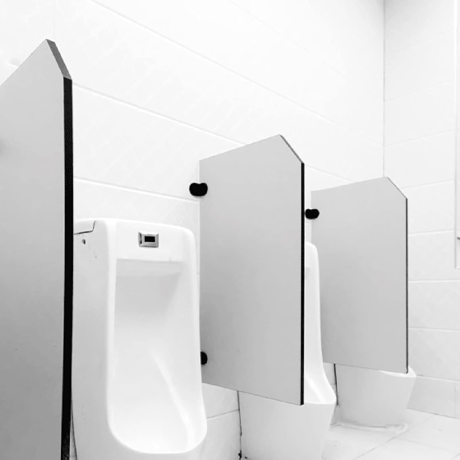 Wall-Mounted Urinal Privacy Screen, 90x40cm Toilet Partition Divider Panel, Adult Urinal Baffle for Shopping Malls, Schools, Public Restrooms - Durable & Easy