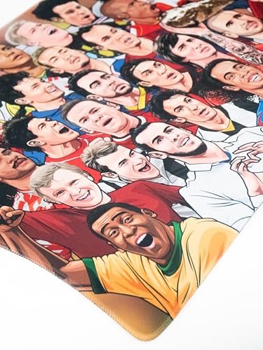 Pyramid International Sous-main XXL Football Legends - 90 cm x 40 cm avec des joueurs emblématiques de l'histoire du football – vue 2
