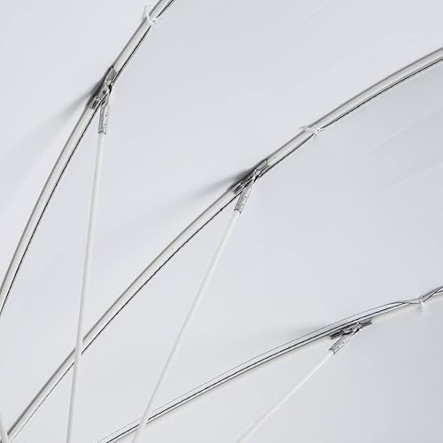 Miniatura 8 de Glow Easy Lock - Paraguas mediano de fibra de vidrio de color blanco profundo (33 pulgadas)