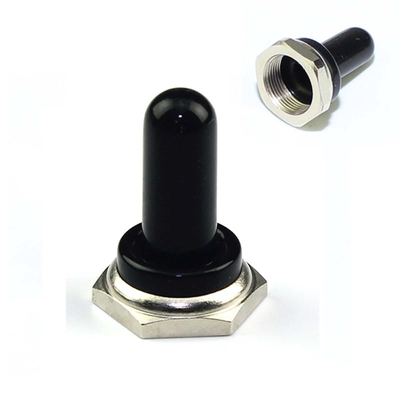 Capuchon en caoutchouc noir M12X0.75 pour interrupteur à bascule KN3C