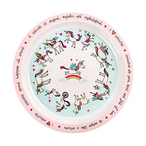 Tyrrell Katz Unicorns Design Melamine Plate Cover