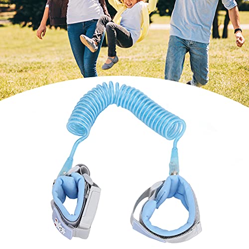 Pulseira antiperda, correia macia de segurança infantil de 2,5 m para crianças (azul)