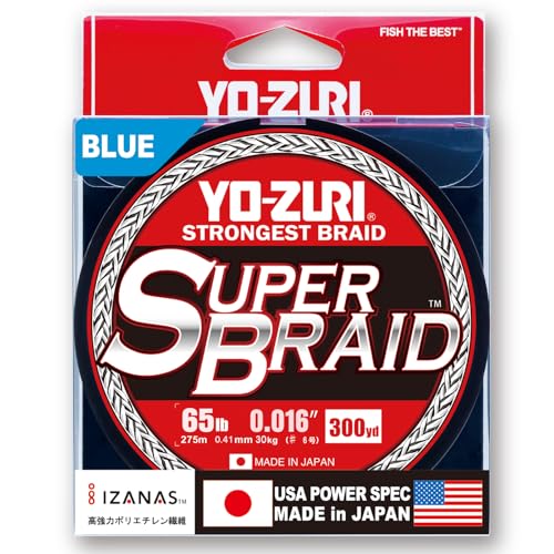 Tresse de Flottant Yo-Zuri Superbraid Bleu 29,5 kg Haute Résistance Brins