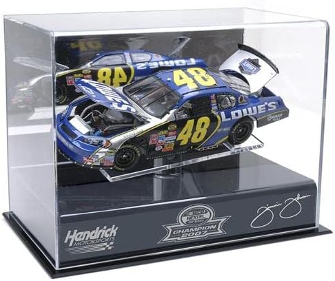 Jimmie Johnson 2007 NEXTEL Cup Champ 124th Die Cast Display Case with Platform - Nascar Display Cases Logo ''Case Only''