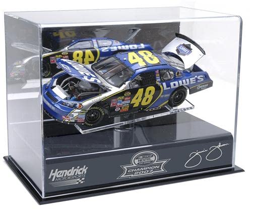 Jimmie Johnson 2007 NEXTEL Cup Champ 1/24th Die Cast Display Case with Platform - Nascar Display Cases Logo ''Case Only''