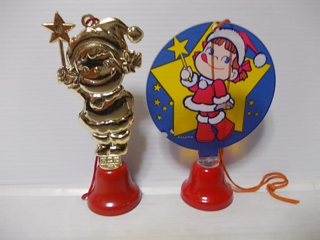 Amazon.co.jp: 不二家ペコちゃんクリスマスベル&笛&キーホルダー