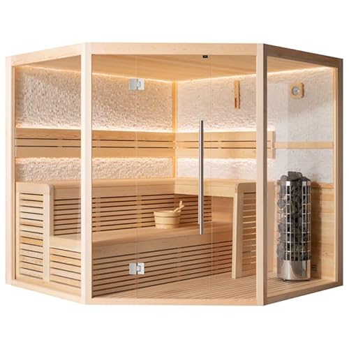 AWT AQART WATER TECHNOLOGY Sauna E1816A Pinienholz/ 220×220/ 9kW Cilindro