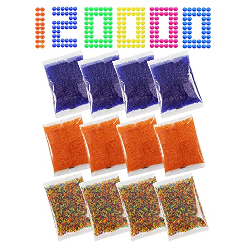 Wasserperlen 120000 Stück Wasserkugeln für Pflanzen Gelperlen Wasserperlen Water Beads Bunte Kügelchen für Vasen, Pflanzen Füllstoff und Deko Cover