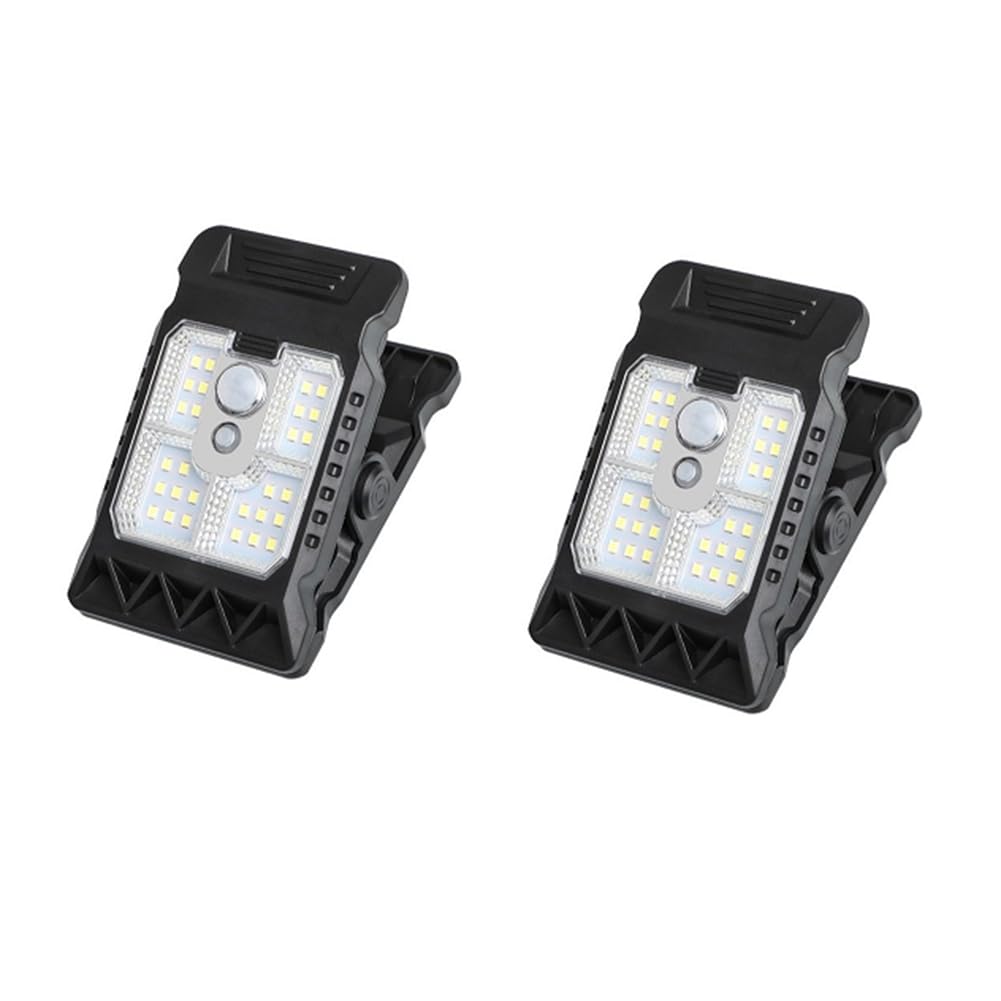 UDSKNV[KSL Outdoor Clip on LED Solar Sensor Motion Light Waterproof Work Light Lawn Lamp Camping Household Garden Lighting Lamp