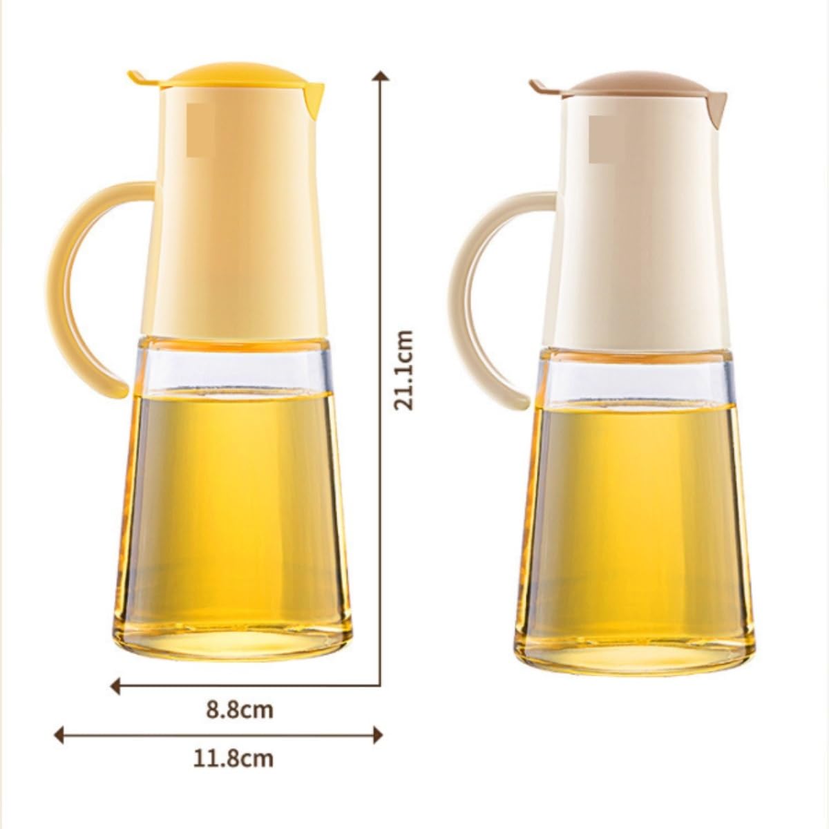 Dispenser per Salsa di Soia Cucina Olio Domestico Pentola Vetro Bottiglia Olio A Prova Di Perdite Salsa Di Soia Aceto Bottiglia 2 Pezzi Set Contenitore Dell'olio