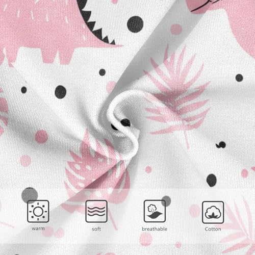 Cute Pink Dinosaurs White Toddler Underwear Custom 2t Cotton Panties for Girl Colorful Briefs Girls Undies3