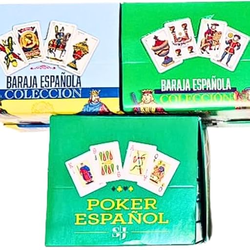 Esthelar Select Pack 3 Barajas de Cartas de Colección – Cartas Originales Españolas + Poker Español – Edición Especial para Coleccionistas de Naipes Jugar Mus, Truc, Escoba, Canasta, Bridge | Ya disponible en tu tienda friki favorita! En mundofriki.es!