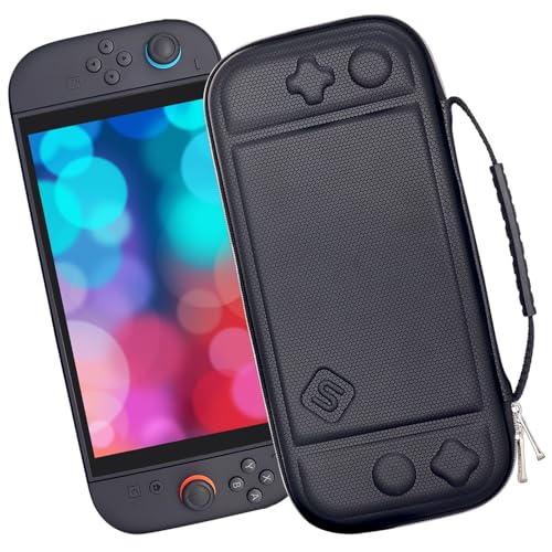 sisma Slim Carrying Case Compatible with Nintendo Switch 2, Hard Shell Protection Portable Travel Protective Case Accessories Storage & 12 Game Card Holders, Black by sisma - Used condition - US$10.65