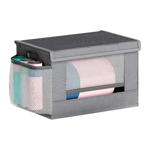 Soporte y dispensador de bolsas de basura, organizador de cocina plegable, organizador de almacenamiento para bolsas de basura con de malla, para cocina, armario, dormitorio y lavandería