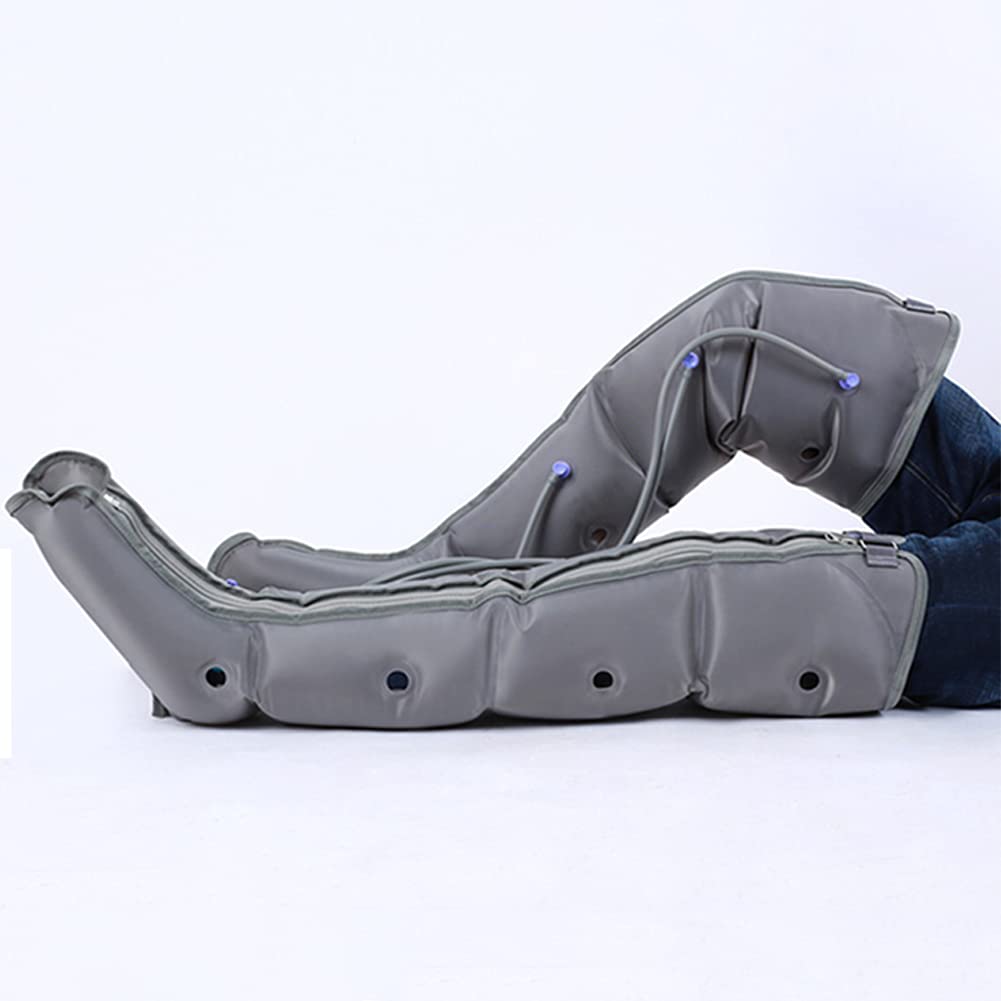 Massaggiatore a compressione d'aria per gambe, fasce per polpacci, per caviglie e piedi, massaggiatore per terapia dei polpacci, adatto per la circolazione e il rilassamento muscolare, massaggiatore