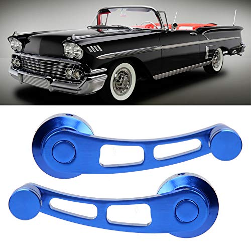 Image of 2Pcs Window Crank, Alloy Window Handle Riser Winder Crank Handle Fit for Car(Blue)