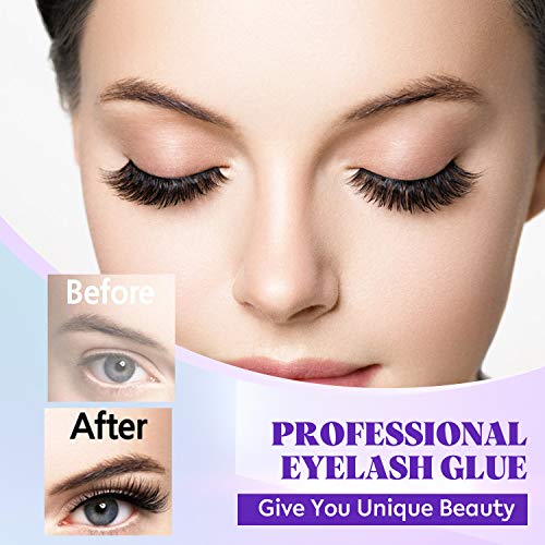image for Ruairie Professional Eyelash Glue -Strong Hold Clear Waterproof Glue F