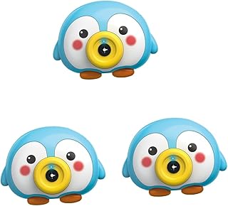 آلة صنع فقاعات كهربائية للأطفال بشكل بطريق من سافيجل، 3 قطع