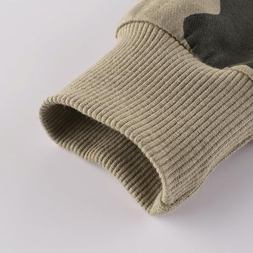 Boys' Long Sleeve Hoodie Sweatshirt Zip Up Sweater with Hood Rainbow Patchwork Soft Brushed Zipper Coat for Boys 2-10 Years3