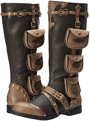 Ellie Shoes Women's 181-Silas Steampunk Boot, Black, 8 M US | Image 6