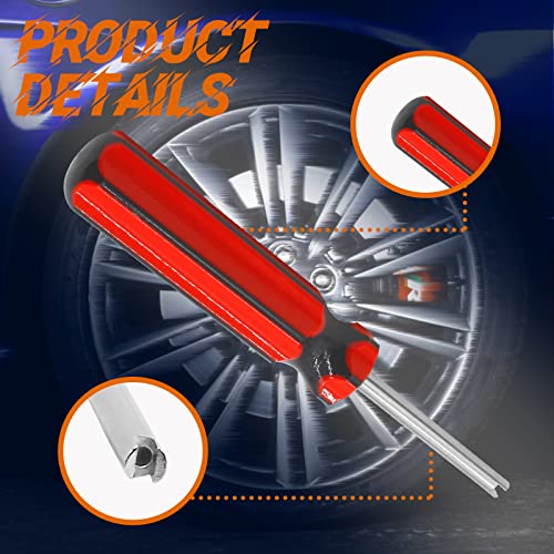Image of Jiozermi 5 Pack Tire Valve Remover Tools, Screwdriver Valve Stem Core Installer Repair Tool for Replace and Repair The Air-Conditioning, Car Tires, and Others