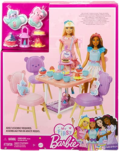 Barbie Tea Party, Meine erste Serie, 18 Accessoires, Plüschartikel, Servierwagen, Teeservice, Desserts, Puppen Nicht enthalten… – Ansicht 6