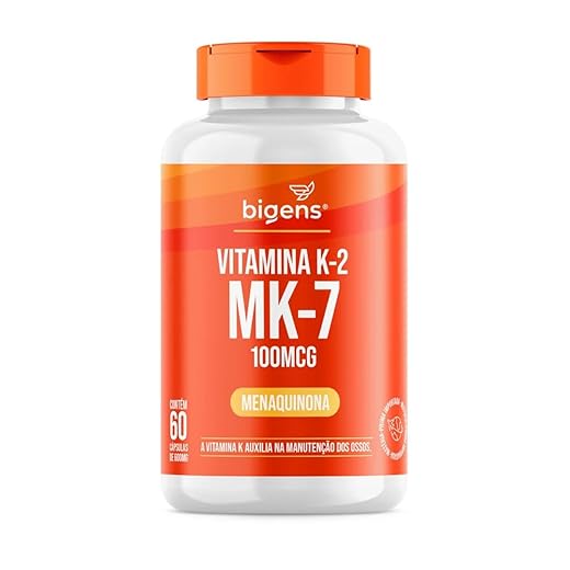 Vitamina K2 Mk-7, (Mk7) 100 Mcg, 60 cápsulas, Biogens