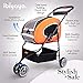 5-in-1 Pet Carrier with Backpack, Pet Carrier Stroller, Shoulder Strap, Carriers with Wheels for Dogs and Cats - Orange