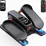 CITXMOTI Under Desk Elliptical Machine, Electric Elliptical Leg Exerciser as Seen on TV for Seniors, Portable Quiet Seated Pedal Exerciser for Home Office with 12 Adjustable Speeds and Remote Control