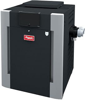 Raypak 206K BTU Digital Electronic Ignition Natural Gas Pool Heater - Weatherproof, High-Efficiency for Pools & Spas