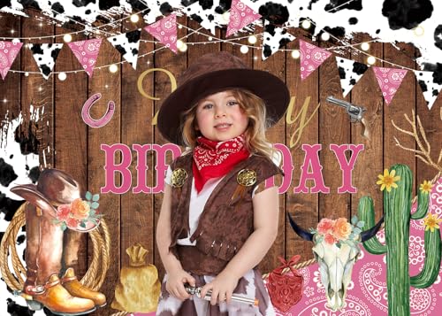 Fondo fotográfico Cowgirl 8x6 ft (240x180 cm) miniatura 3