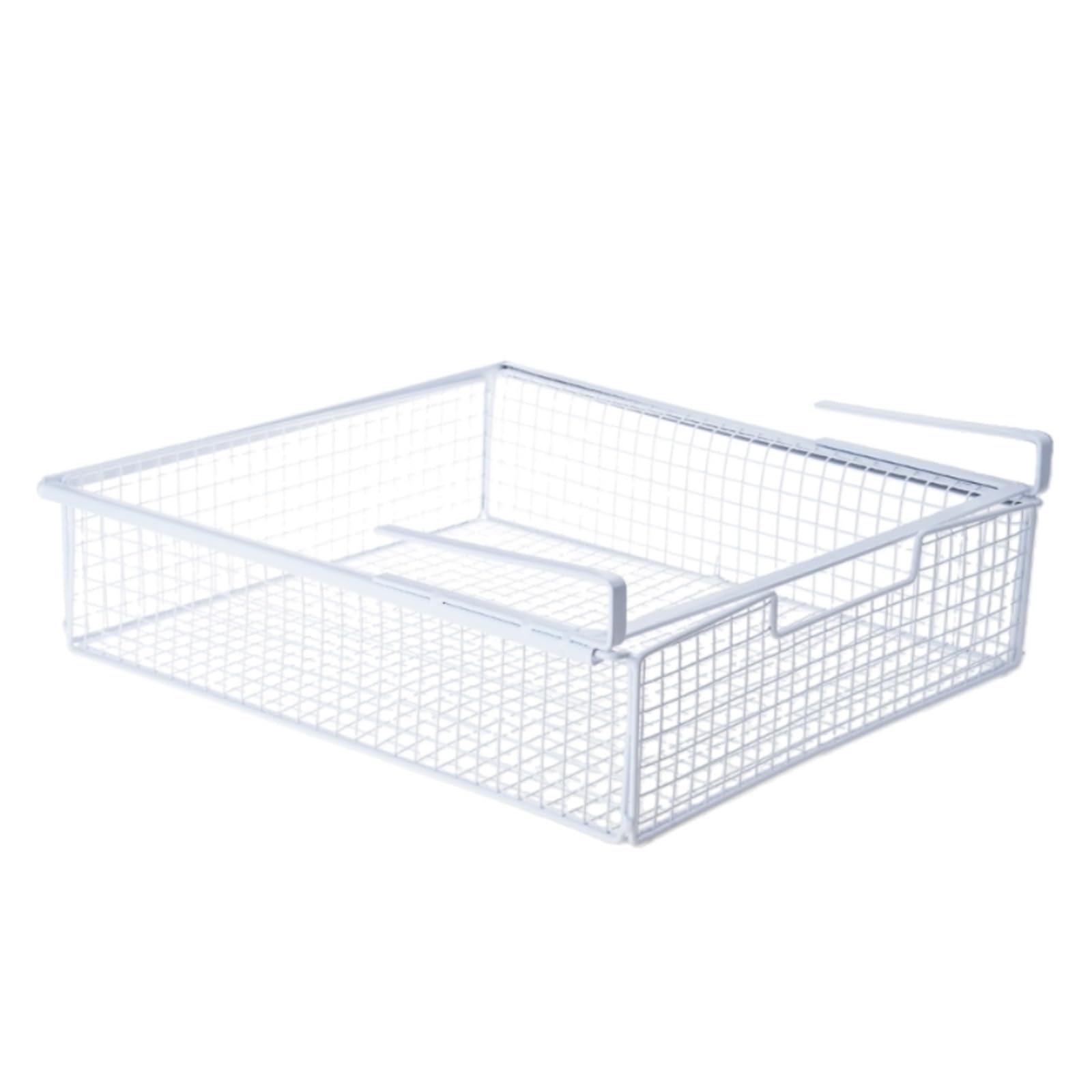 HZBB Hanging Pullout Drawer Multifunction Bedroom Storage Solution Metal Clothing Pull Out Basket Under Shelf Storage Basket Rustproof Wardrobe Shelf