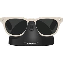Magnetic 2-in-1 Charging Dock Compatible with Ray Ban Meta Wayfarer/Skyler/Headliner Smart Glasses Case Accessories, Charger with LED IndicatorNot Oakley Licorice, Base Size11.47