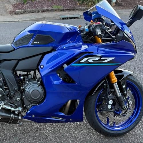 Image of for YZF-R7 yzfr7 2026 New Accessories Fuel Tank Anti-Slip Stickers Side Guards Knee Anti-Slip mats Protective Stickers 5-piece Set Rubber Fuel Tank Stickers Tank Pads Tank pad Gas (R7 2026)